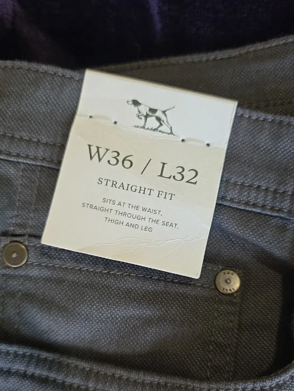 Rodd & Gunn Men's Olive Chino Trousers 36x32 Unaltered
